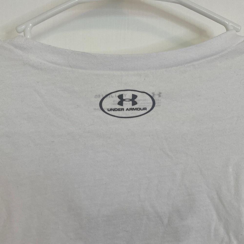 Under Armour Long Sleeve Project Rock Respect White T-Shirt - Picture 7 of 12